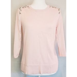 NWOT 3/4 Sleeve Embellished Sweater